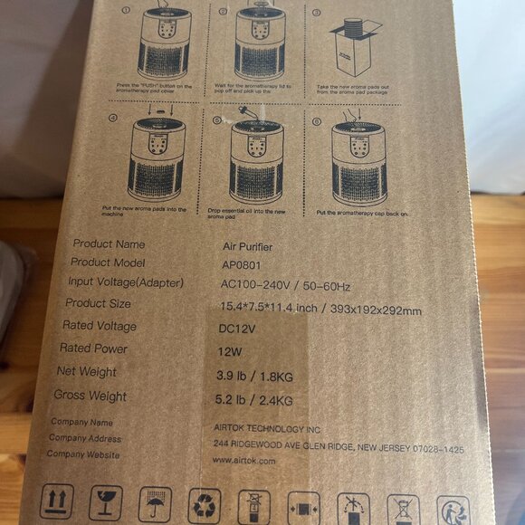 2-Pack Air Purifiers for Home Bedroom with H13 True HEPA Filter, Air Purifiers f - Picture 3 of 3